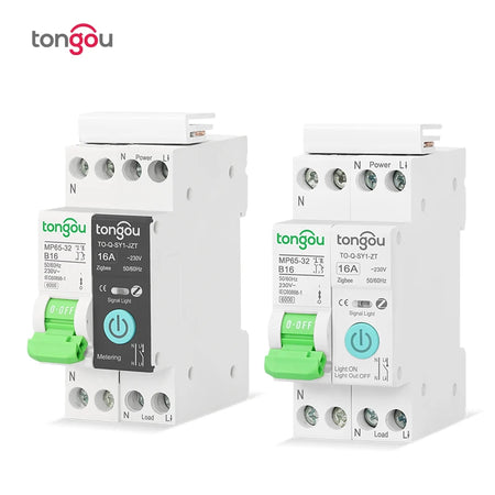 TONGOU TUYA Zigbee Smart Circuit Breaker with Metering, 16A/32A, Remote Control