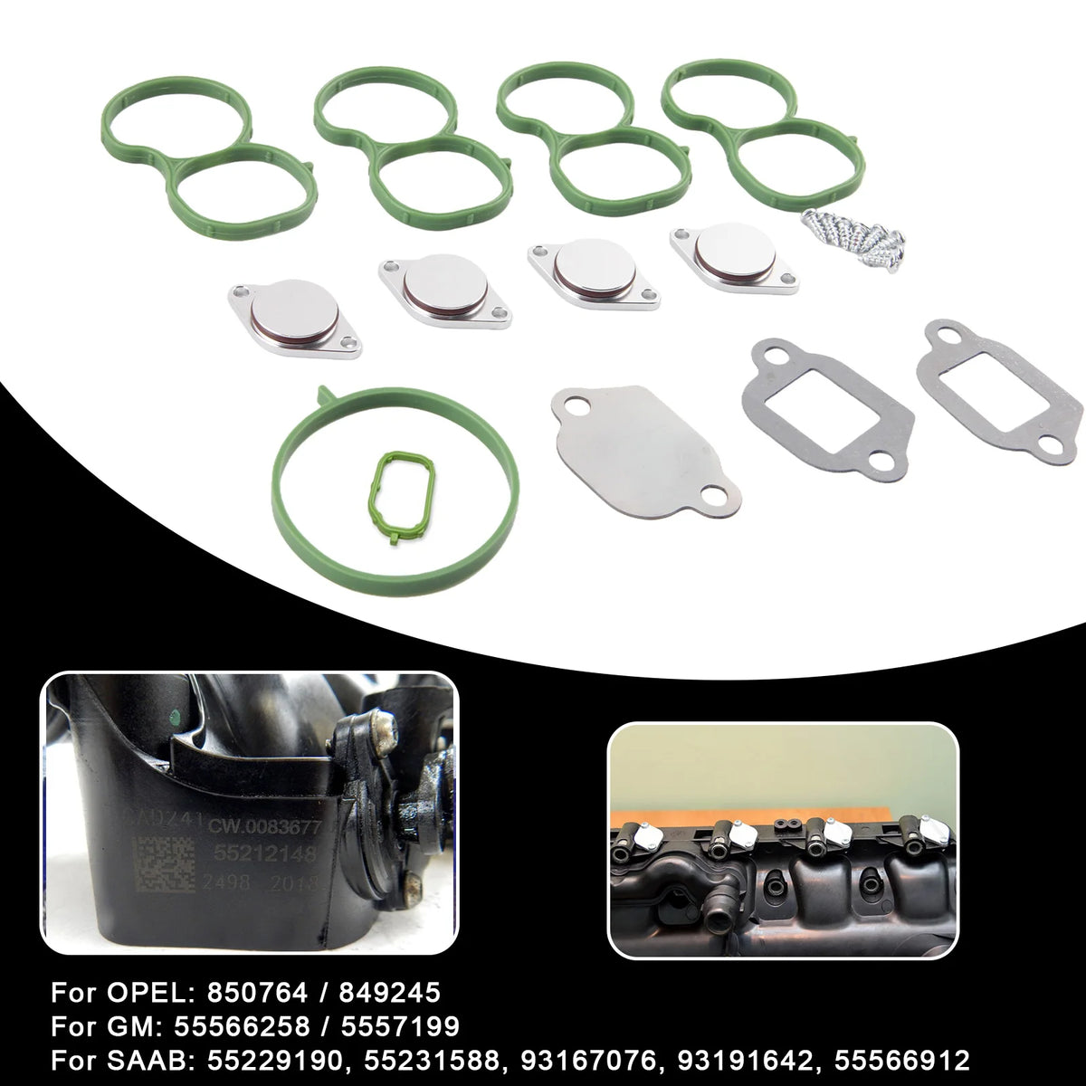 Swirl Flap Repair Kit With Gasket For Opel Vauxhall 2.0 CDTI by InterCyprus Trading Ltd
