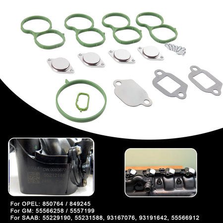 Swirl Flap Repair Kit With Gasket For Opel Vauxhall 2.0 CDTI by InterCyprus Trading Ltd