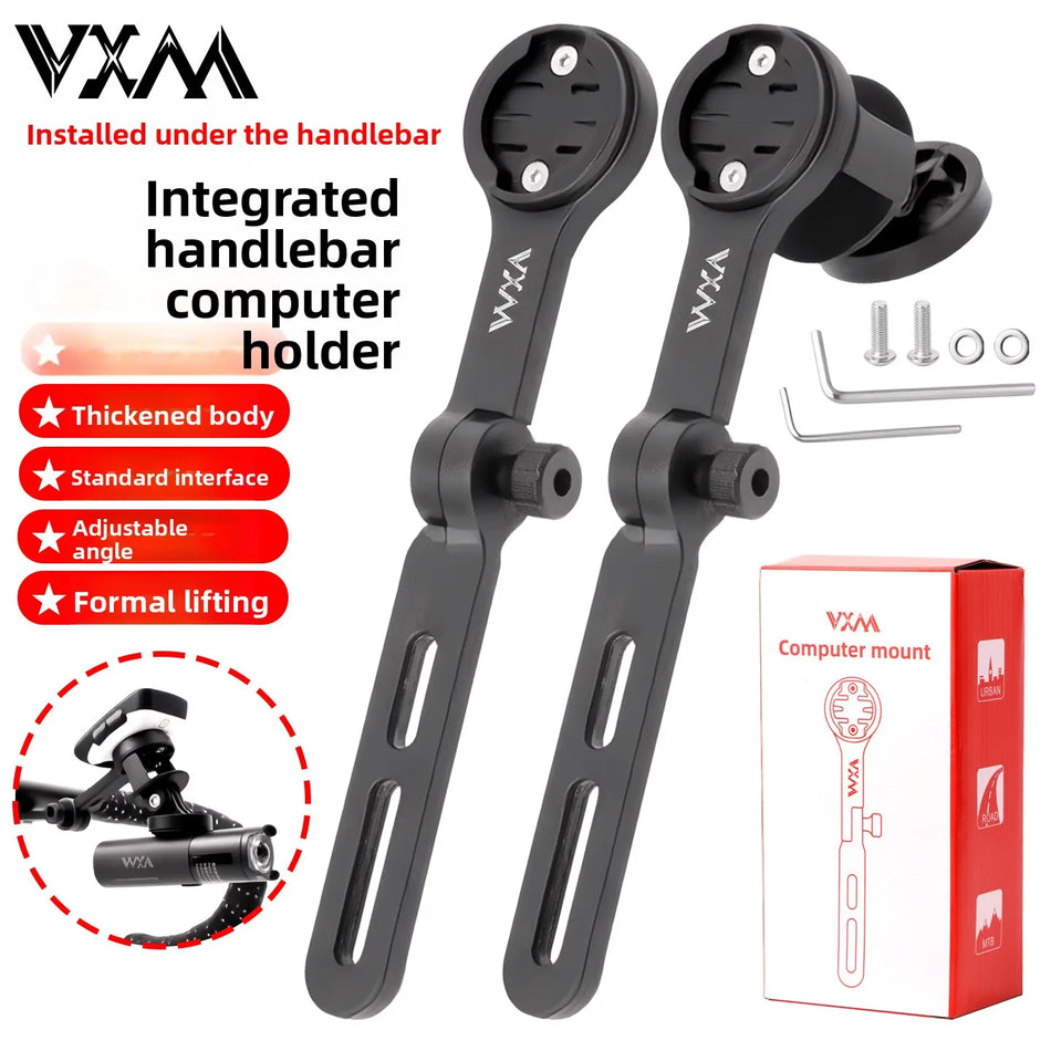 Mountain Bike Speedometer Bracket With Nylon Extension And Light Mount