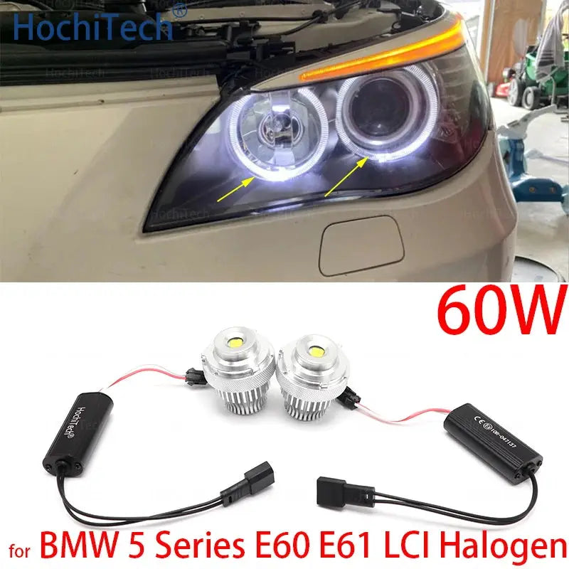 White Free Error 60W 2000LM LED Marker Bulbs for BMW 5 Series E60 E61 LCI halogen Headlight 545i 550i 535i 530i 520i 2007-2010 by InterCyprus Trading Ltd