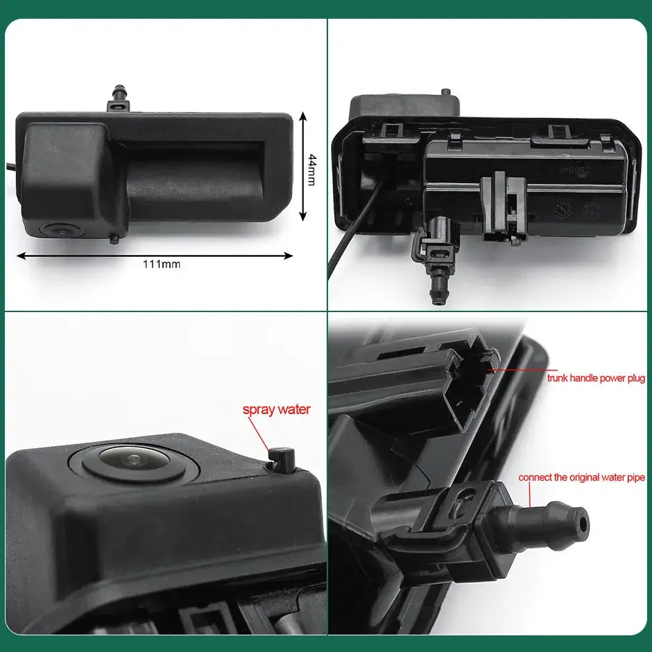 Canbus Data Dynamic Trajectory Car Reverse Backup Camera For Audi Q2 MQB MIB2 STD 2 Stereo 2017-2020, Plug and Play/ No Coding by InterCyprus Trading Ltd
