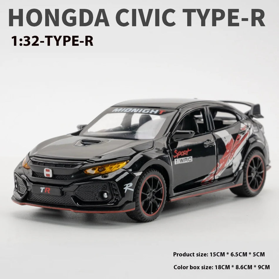 Alloy Diecast Model Car for Honda Civic Type R 1:32
