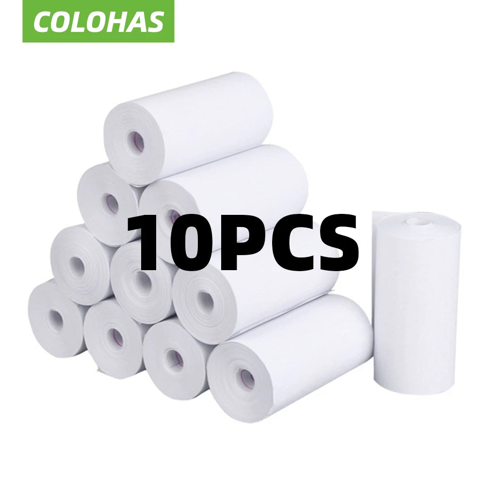 10 Rolls of High-Quality Thermal Photo Paper for Children's Cameras