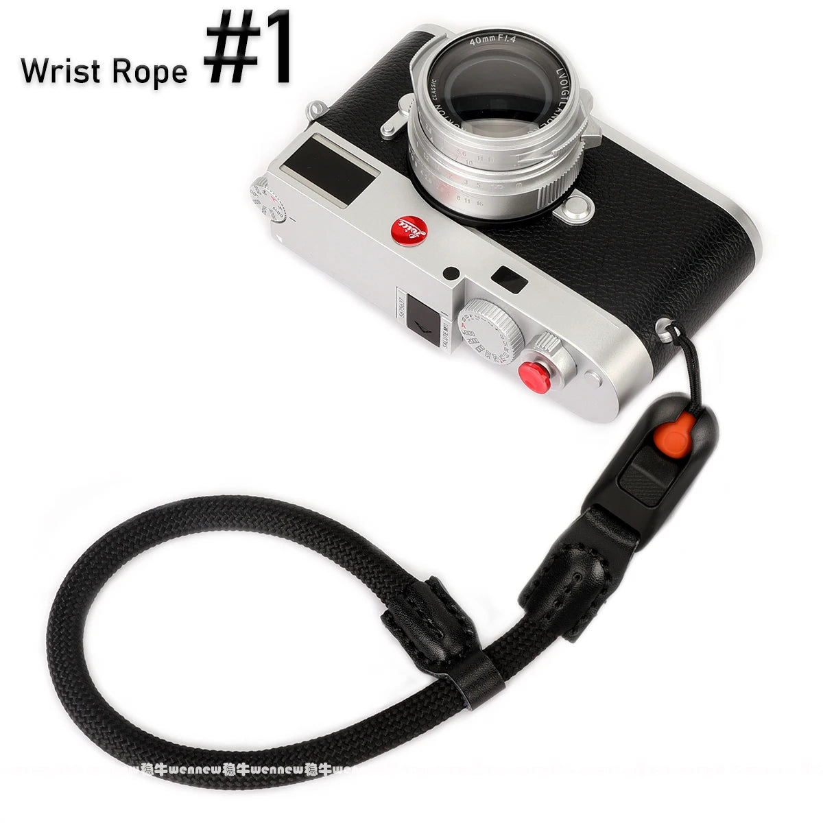 Quick Release Beads Round Rope Camera Strap for Canon, Nikon, Sony &amp; More Wrist Rope No 1