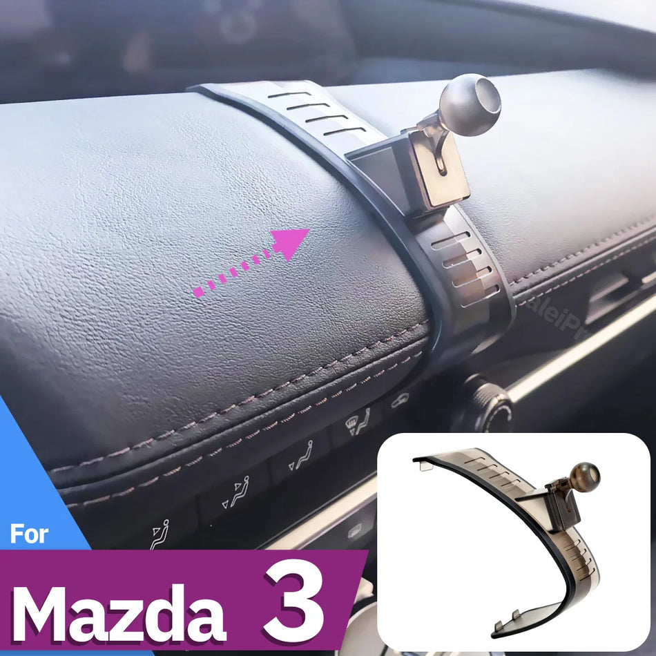 Magnetic Car Phone Holder With Wireless Charger for Mazda 3 BP