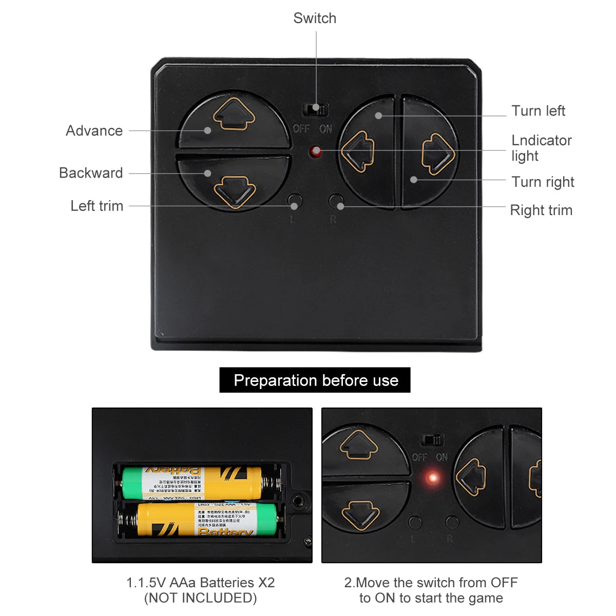 NEUSNEY Mini RC Nuclear Submarine Toy with Remote Control