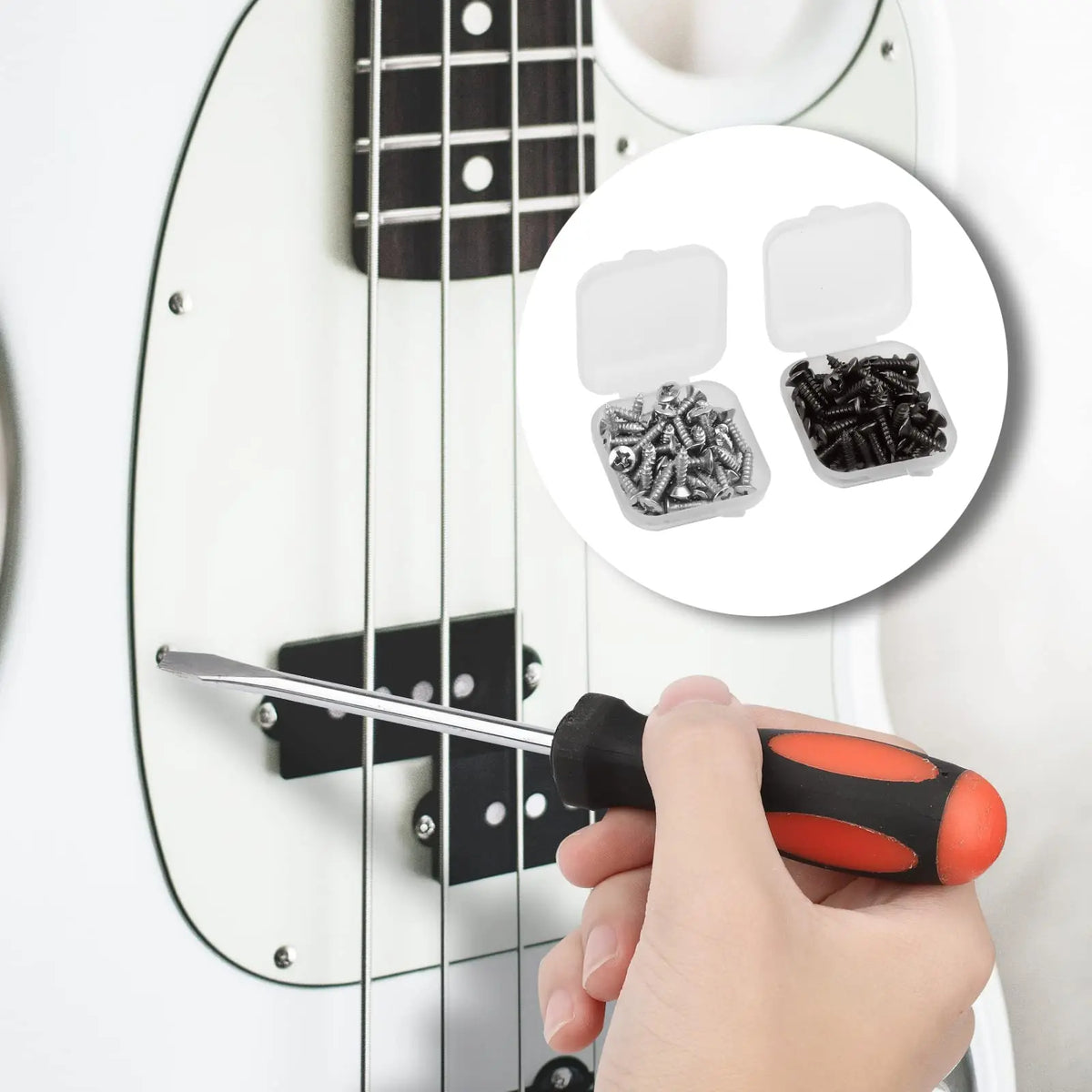 Miwayer Guitar Pickguard Screws 50 Pcs Box &ndash; Heavy Duty Iron