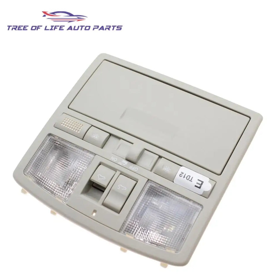 Overhead Console Replacement for Mazda CX-9 Reading Light and Sunroof Switch, Plastic and Metal, Gray