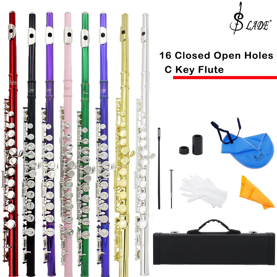 SLADE Flute 16 Open Closed Holes C Key &ndash; Pro Transverse