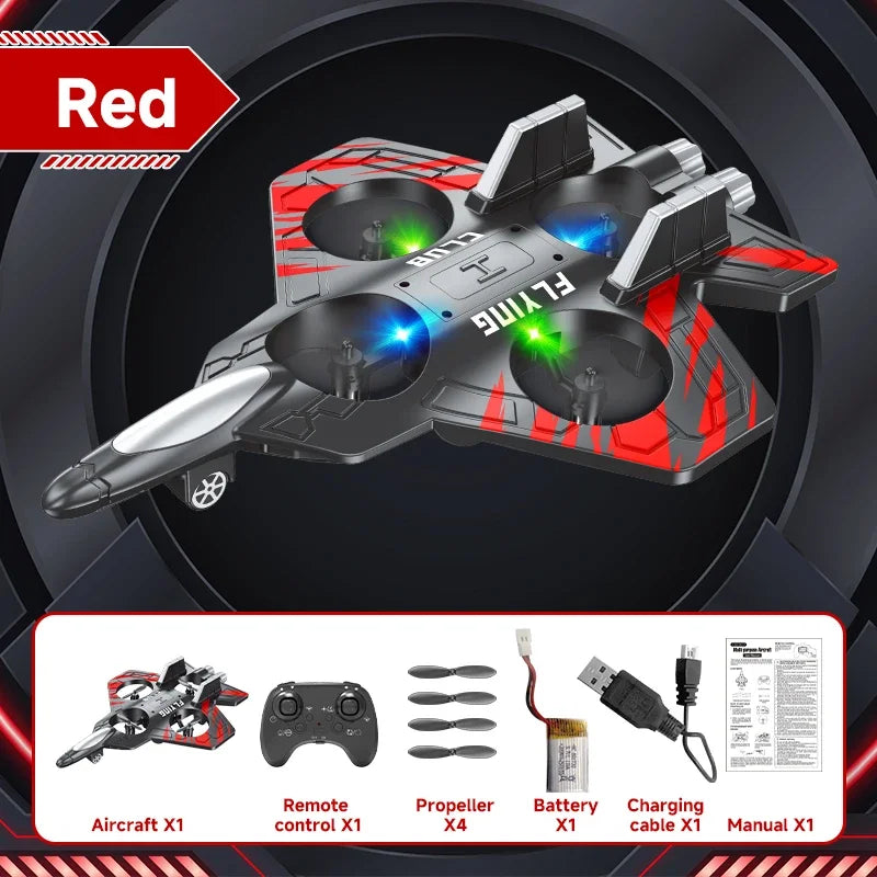 CZ01 RC Hobby Glider Jet Plane &ndash; LED Night Flight Lights RED