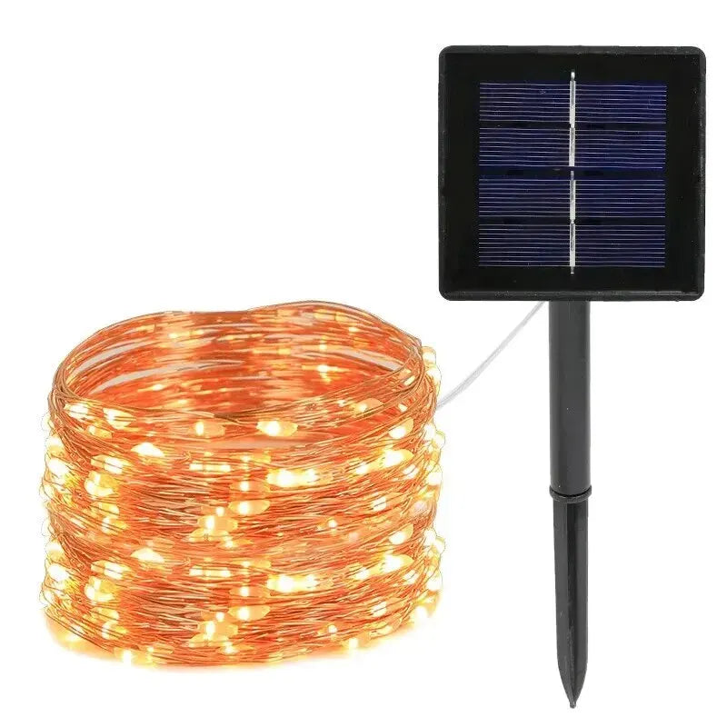 Solar Light String &ndash; Eco-Friendly Solar Powered Design 7m Warm White