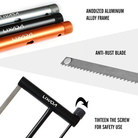Lixada Folding Wood Saw Aluminium Alloy - Ultra Portable