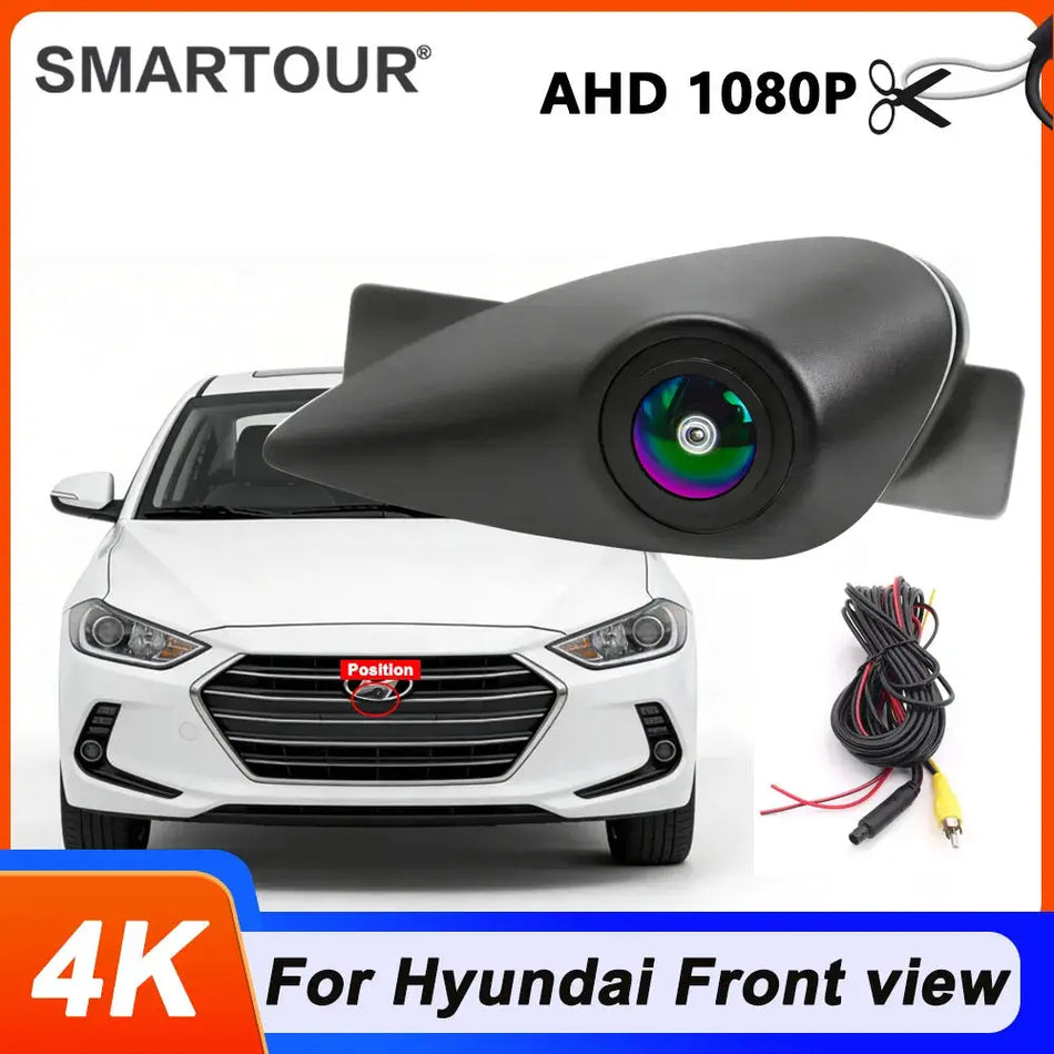 SMARTOUR AHD 1080P Car Logo Front View Camera for Hyundai Elantra Verna Accent IX35 Santa Fe I20 I30 I40 H1 Tucson by InterCyprus Trading Ltd
