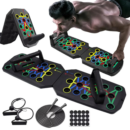 Multifunctional Portable Push-up Board Set for Total Upper Body Training
