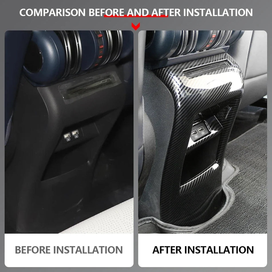 BYD Atto3 Карбоново влакно капак на задния въздушен отвор за климатик