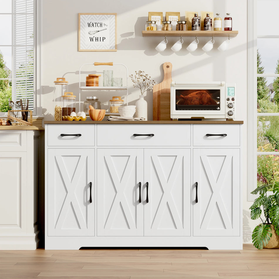 140cm Φαρδύ Κουζινικό Σαλονάκι Με Ρυθμιζόμενα Ράφια