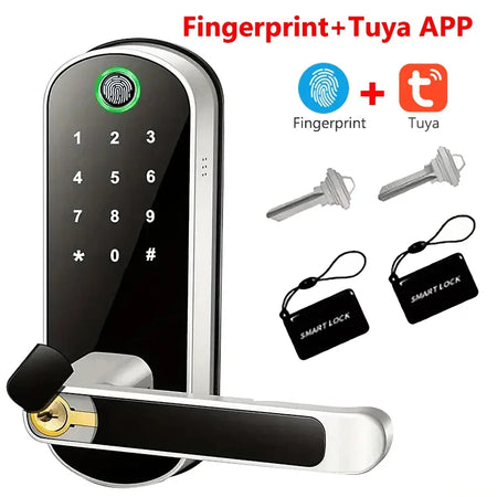 Tuya Smart Fingerprint Door Lock GS313 - Keyless Entry Tuya Fingerprint-S
