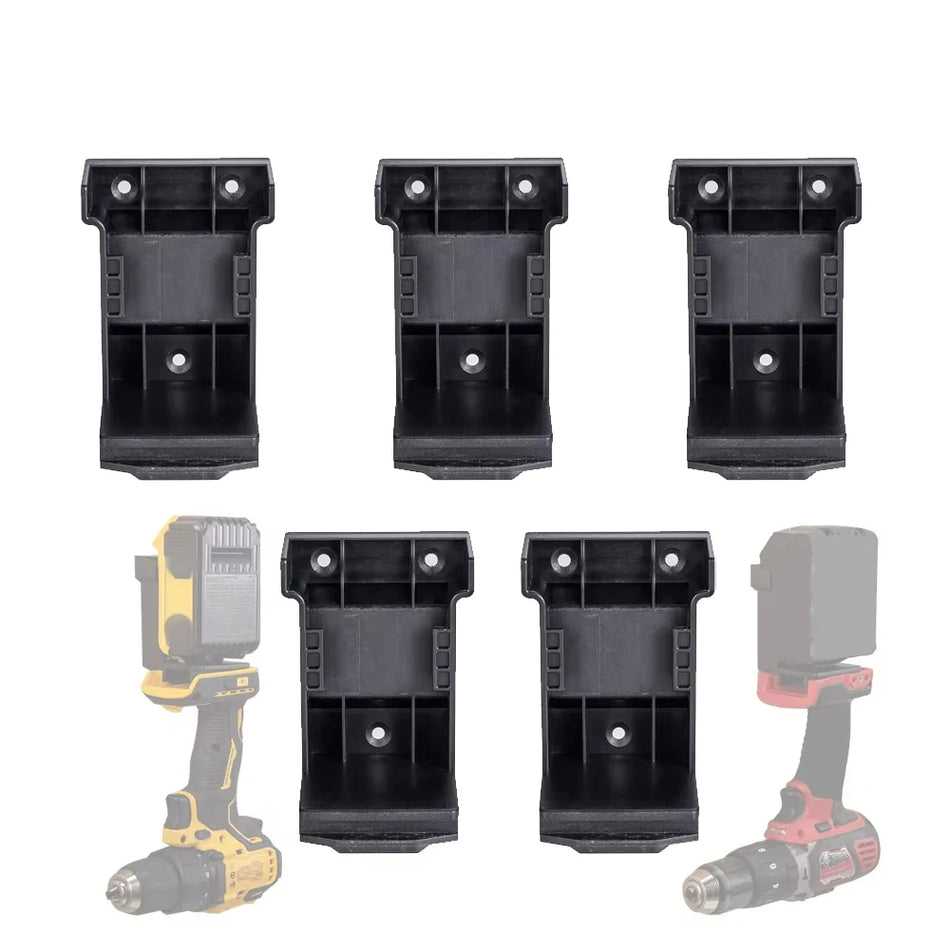 Suporte de Bateria para Ferramentas Montado na Parede 5 Pacotes para Dewalt Milwaukee 18V