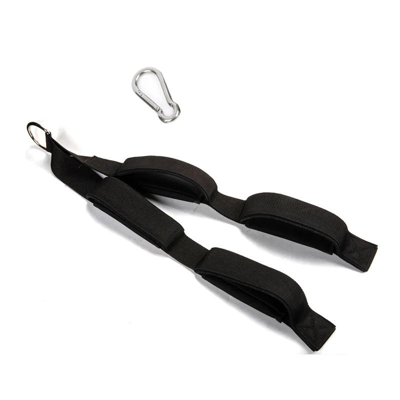 Adjustable Tricep Rope &amp; Bicep Training Equipment for Home Gym black