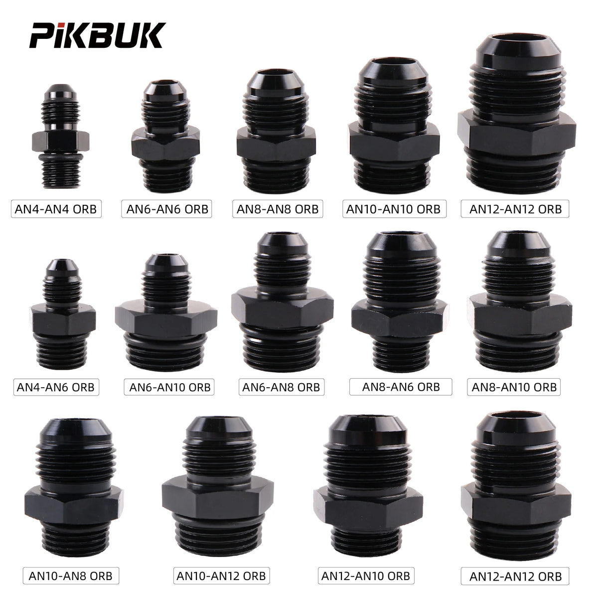 Aluminum Alloy AN4 AN6 AN8 AN10 AN12 Fuel Hose Adapter For Oil Cooler by InterCyprus Trading Ltd