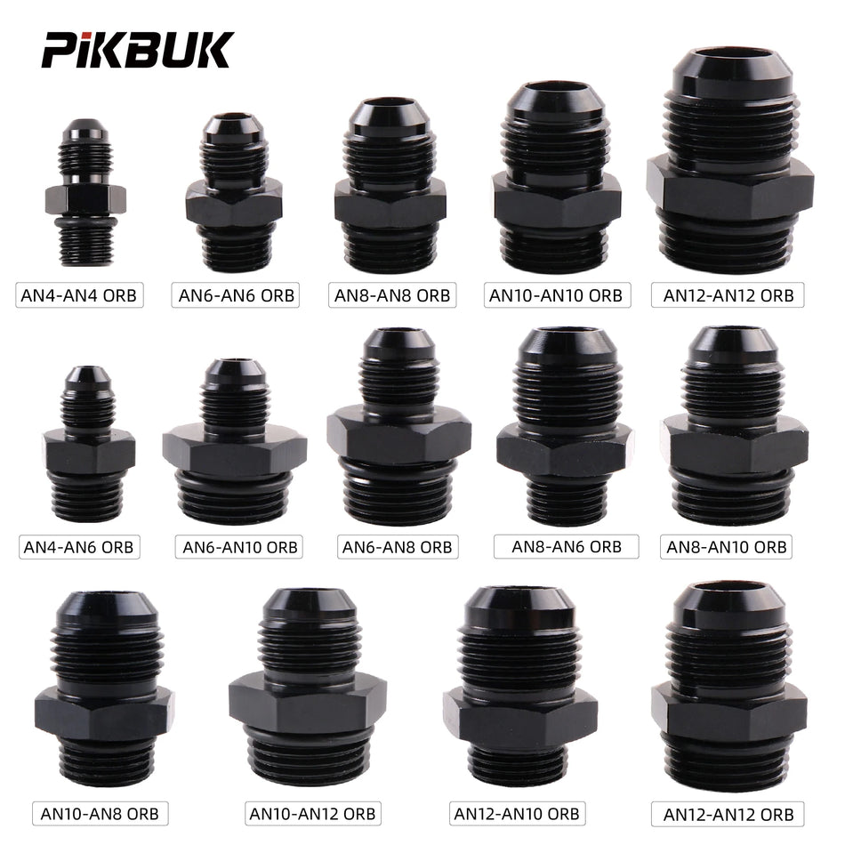Aluminum Alloy AN4 AN6 AN8 AN10 AN12 Fuel Hose Adapter For Oil Cooler by InterCyprus Trading Ltd