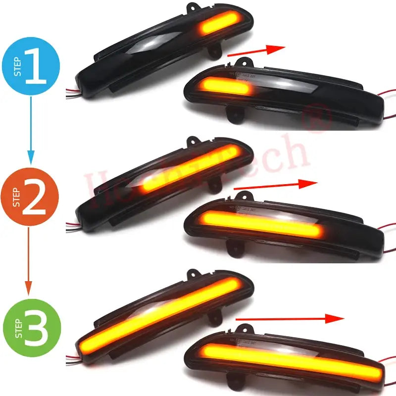 2x Dynamic Blinker LED Turn Signal Light Indicator Side Mirror Lamp for Mercedes-Benz E S CLS CL Class W219 C219 W221 W211 W216 by InterCyprus Trading Ltd