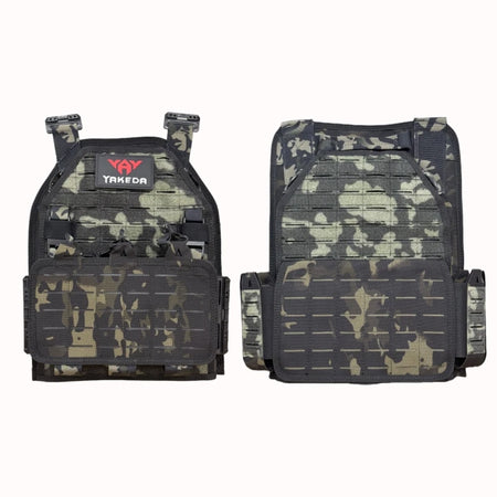 YAKEDA Tactical Vest 6094 &ndash; Lightweight Molle Vest Outdoors Black CP