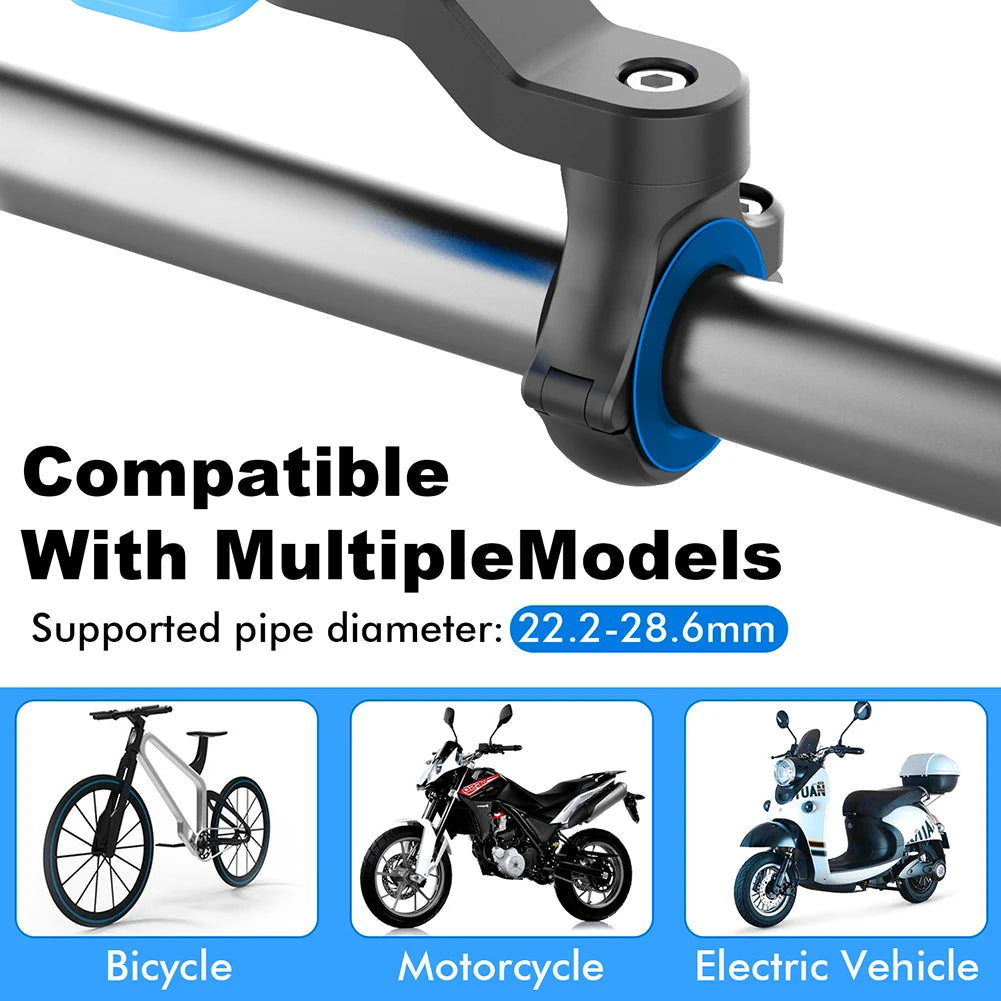 QUAD-LOCK Motorcycle Bike Phone Holder &ndash; 360 Degree Rotatable Navigation Support