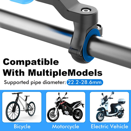 QUAD-LOCK Motorcycle Bike Phone Holder &ndash; 360 Degree Rotatable Navigation Support