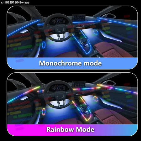 For BMW X5 2007~2013 E70 MK2 2008 2009 RGB Car Interior Ambient Lights Strips Breathing Lighting Kit App Control LED strips Auto by InterCyprus Trading Ltd