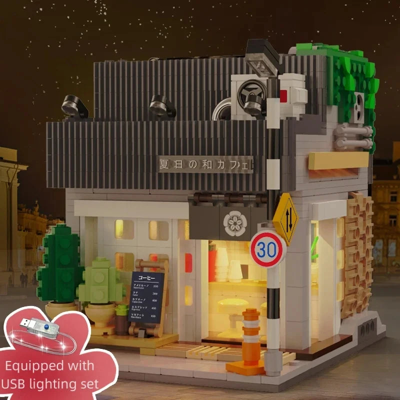 Cada Sushi House Bricks Set LED &ndash; Mini City Street Set