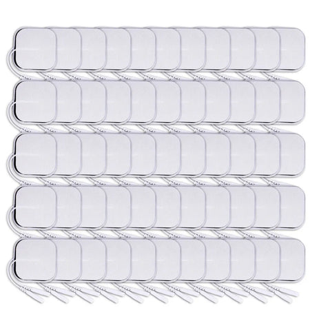 SUOLAER Non-Woven Fabric Self-Adhesive TENS Electrodes Pads for Physiotherapy 100pcs 5x5cm