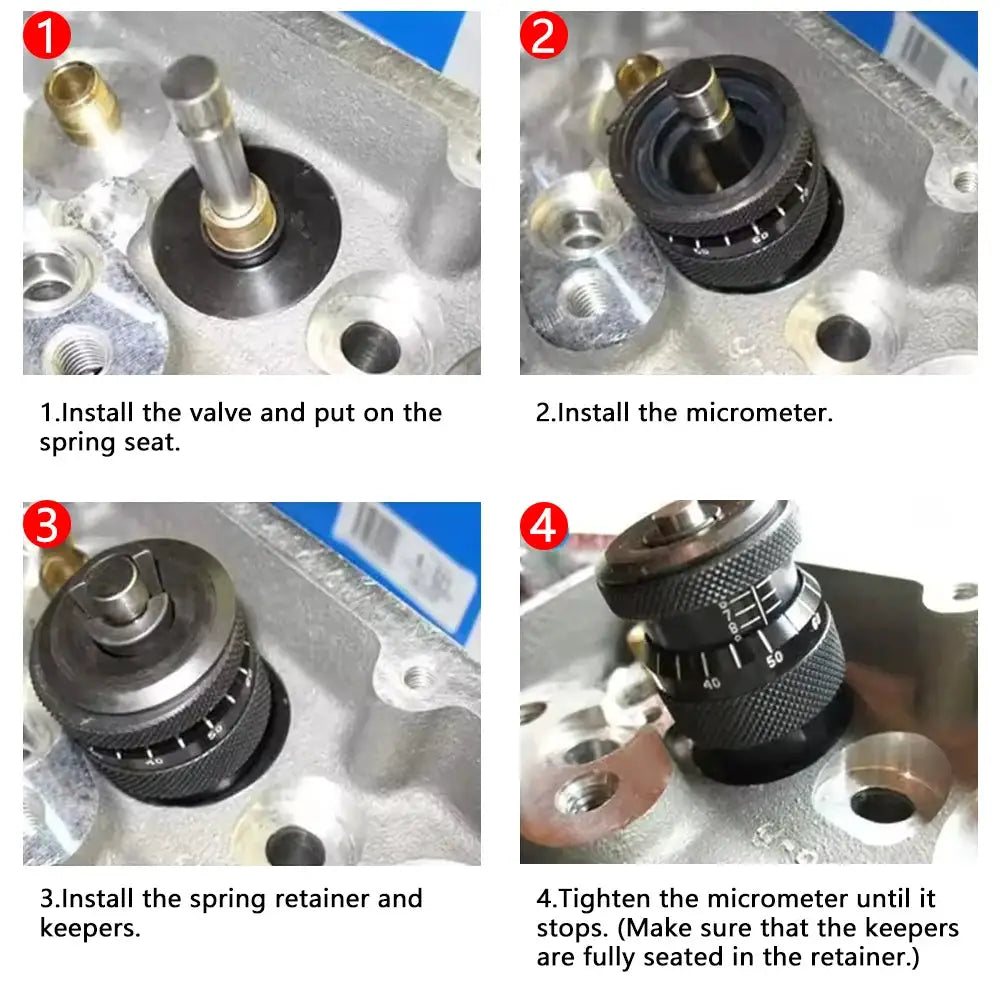 4929 Valve Spring Height Micrometer Measurer Measure Tool Valve Spring Height Caliper For Most V8 Engines by InterCyprus Trading Ltd