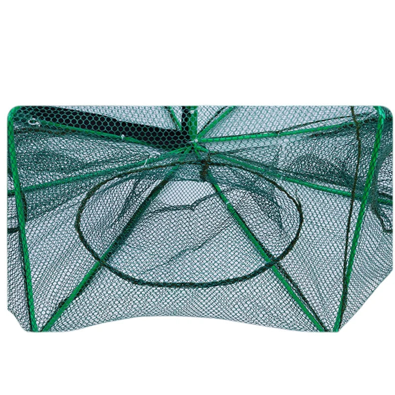 Portable Fishing Net Cage - 6/8/10 Holes for Crayfish, Crab, Shrimp &amp; More