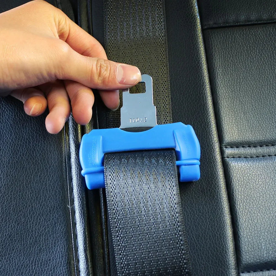 BHESUO Universal Car Seat Belt Buckle Clip Protector Anti Scratch Silicone Cover
