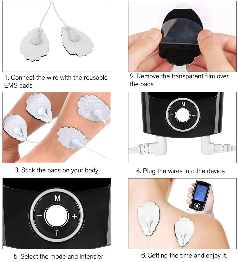TENS Unit 16 Modes EMS Muscle Stimulator for Pain Relief and Relaxation