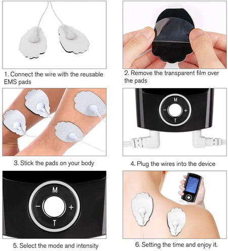 TENS Unit 16 Modes EMS Muscle Stimulator for Pain Relief and Relaxation