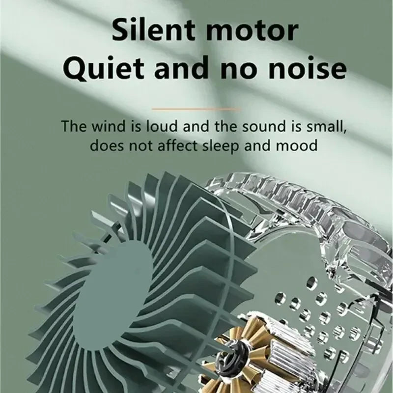 New Mini Portable Fan &ndash; Ultra Quiet Rechargeable Bladeless
