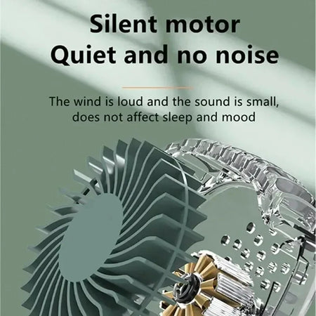New Mini Portable Fan &ndash; Ultra Quiet Rechargeable Bladeless