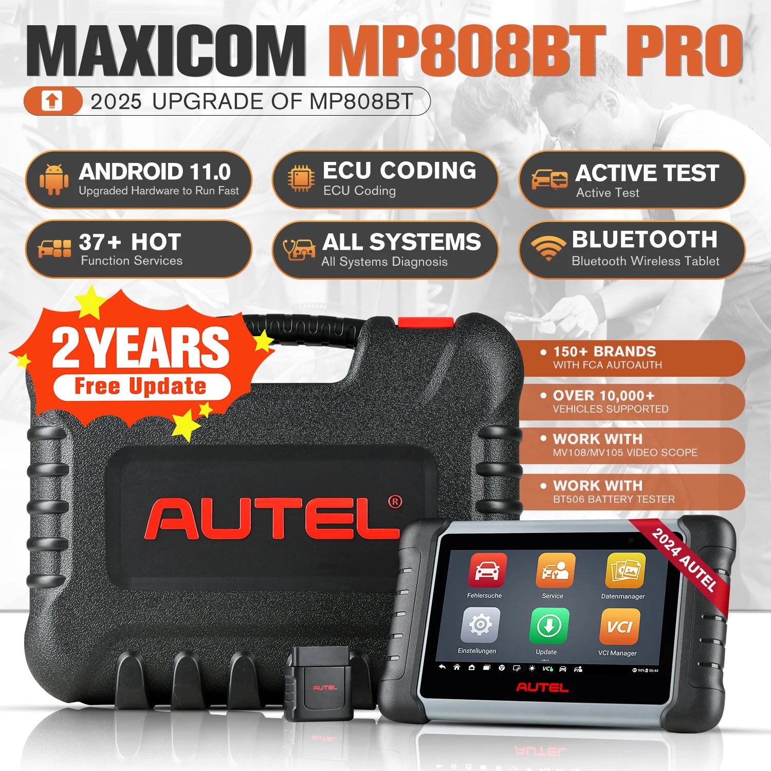 Autel MaxiPRO MP808BT Pro &ndash; Advanced ECU Coding Upgrade
