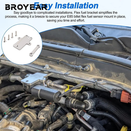 Flex Fuel Sensor Bracket 6061 Billet Aluminum For GM 13577429 by InterCyprus Trading Ltd