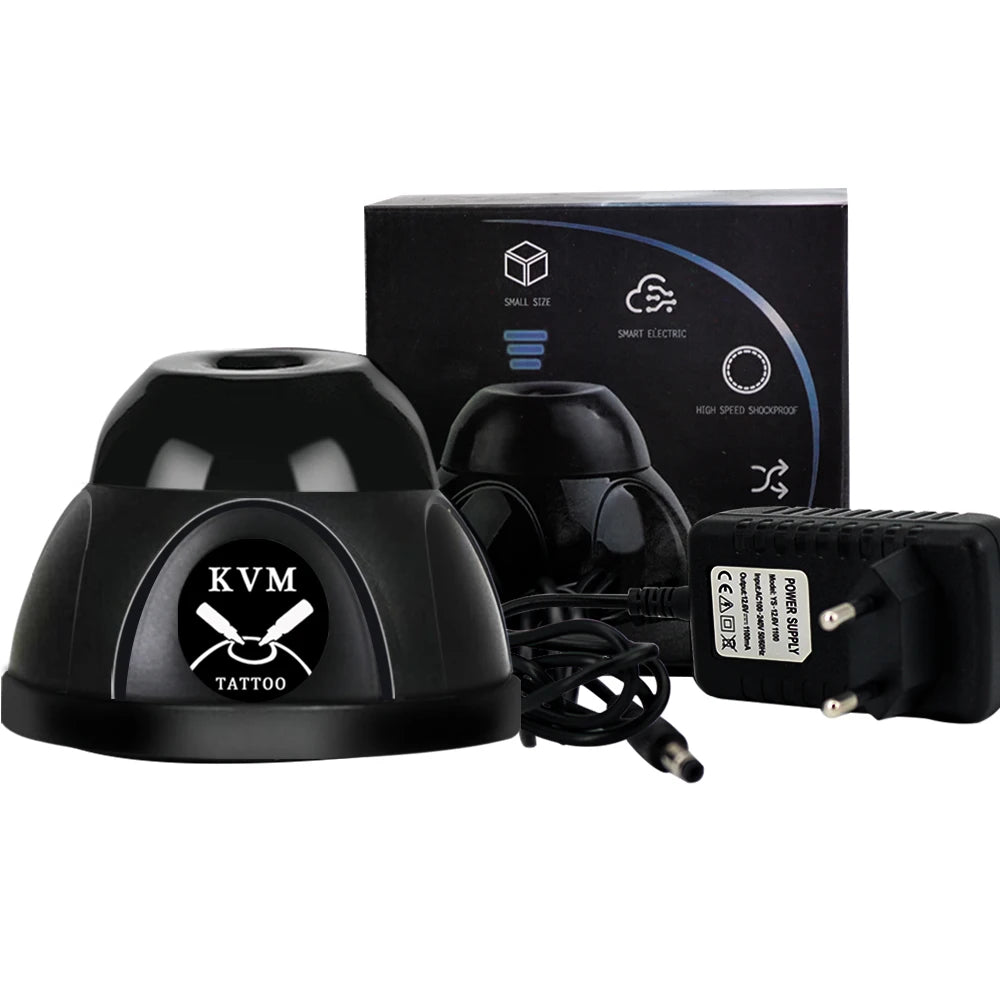 Mini Vortex Shaker Tattoo Ink Mixer - High Speed 7000RPM EU Plug Black