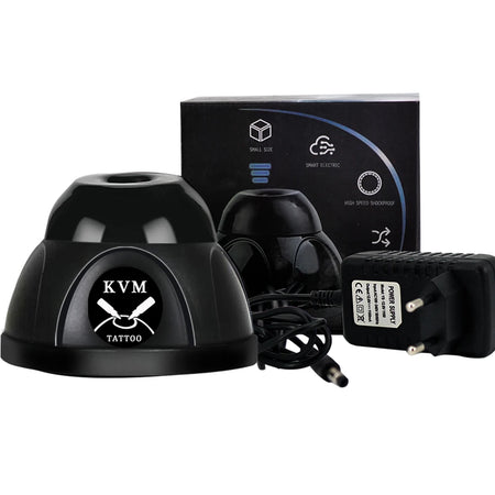 Mini Vortex Shaker Tattoo Ink Mixer - High Speed 7000RPM EU Plug Black