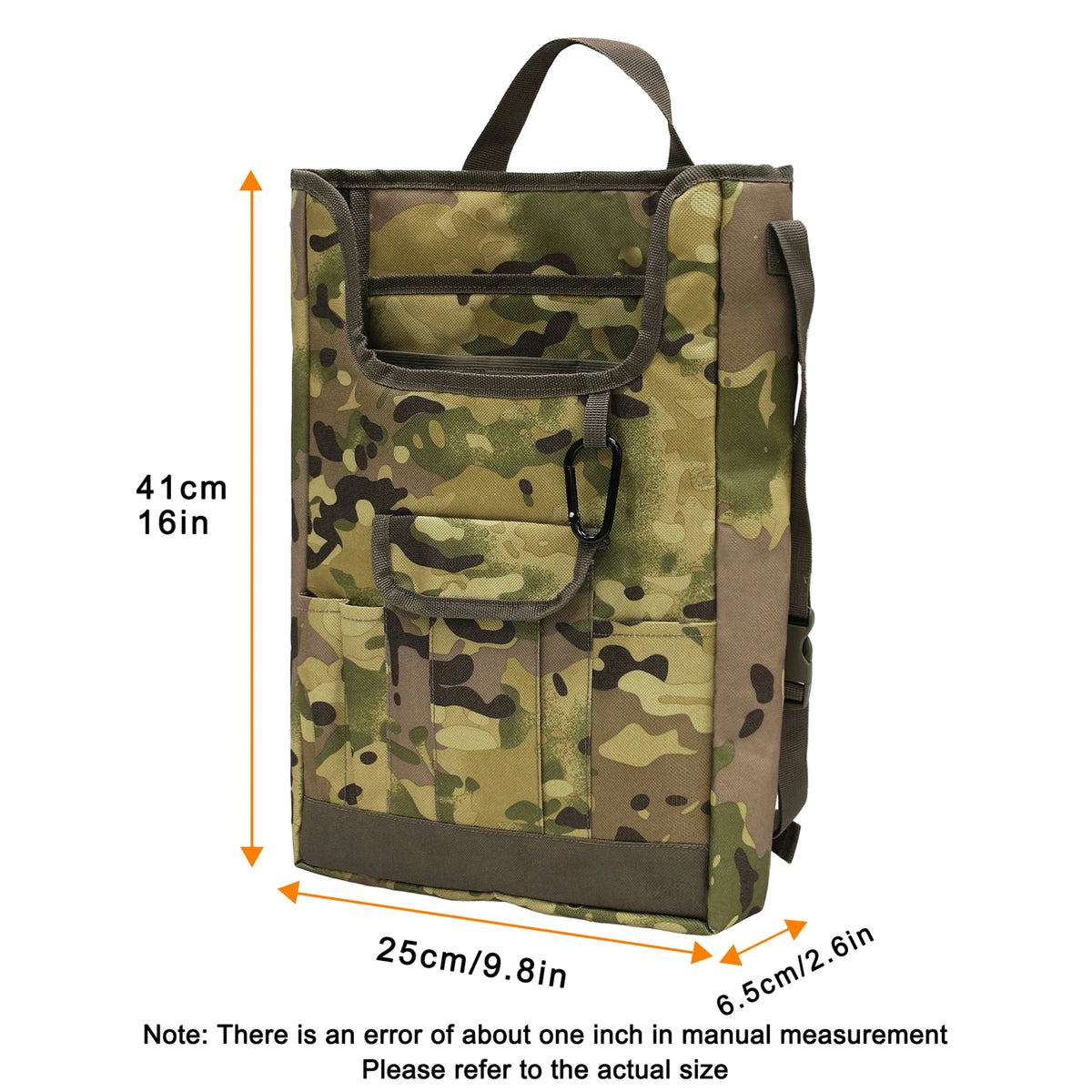 Backseat Organizer &ndash; Tiered Compartments for Decluttering army green