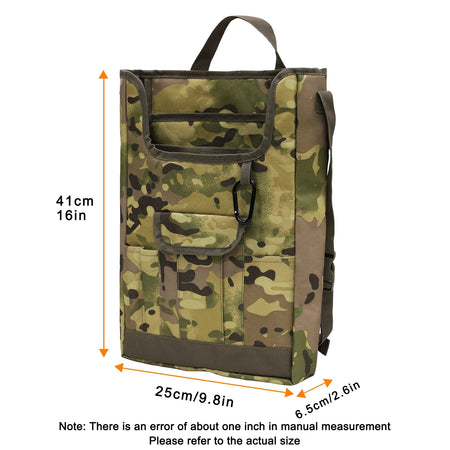 Backseat Organizer &ndash; Tiered Compartments for Decluttering army green