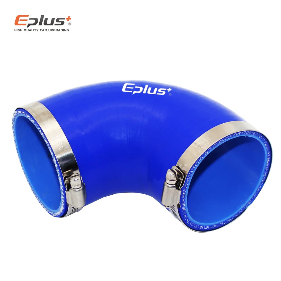 Silicone Tubing Hose 90 Degree Connector for Intercooler Turbo Intake Pipe, Blue