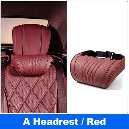 Vtear Universal Car Neck Lumbar Cushion Memory Foam Support Pillow Anti-Scratch Seat Parts Interior Modification Accessories by InterCyprus Trading Ltd