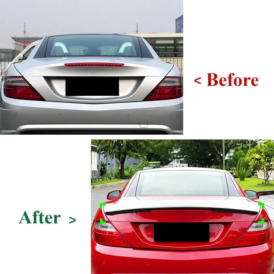 R172 Tail Wing Body Kit Läikiv Must Mercedes SLK SLC