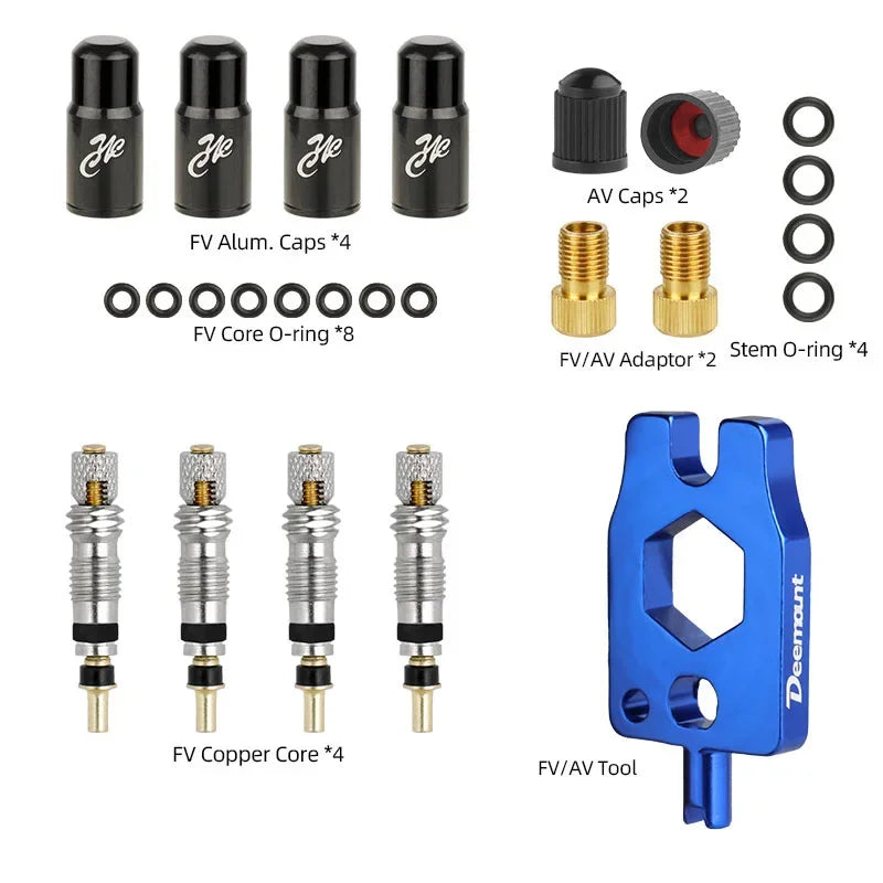 Brass Presta Valve Core Set &ndash; Durable CNC-Machined Parts Presta FC4 A25 / CN